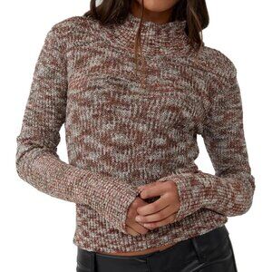 Free People Multicolor Turtleneck Sweater Size Medium